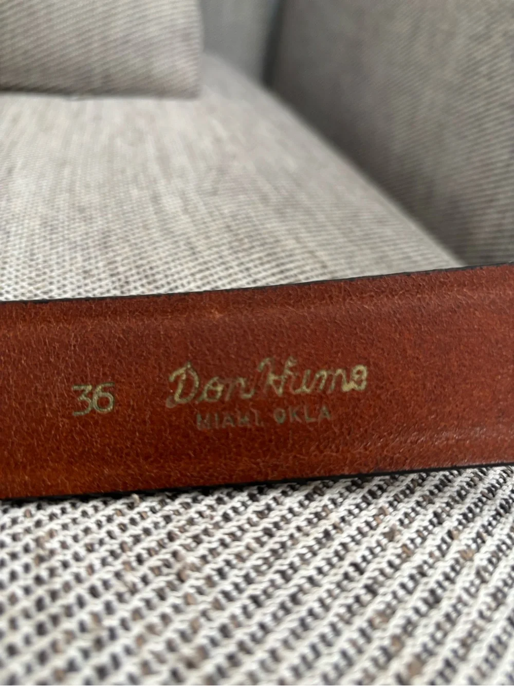 Don Hume Leathergoods B112 RANGER BELT 1 3/4